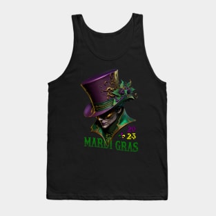 Mardi Gras Purple Magician Hat Tank Top